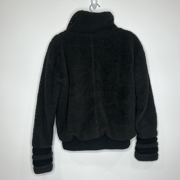 ATHLETA Willow Fleece Sherpa Jacket Black Size Small Retail $139 - Picture 9 of 9